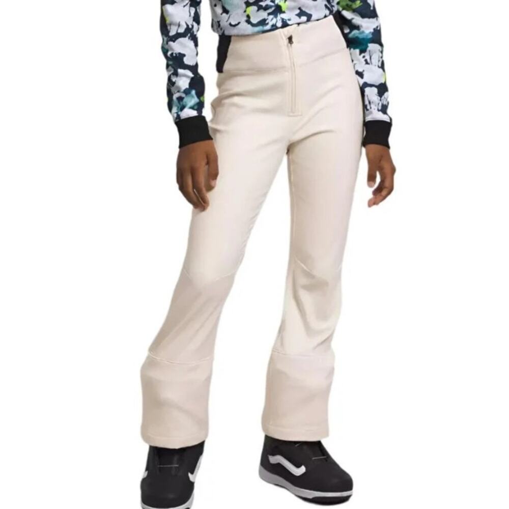The North Face Girls Snoga Pants Gardenia White Slim Fit Ski Snow Pants Sz M 10